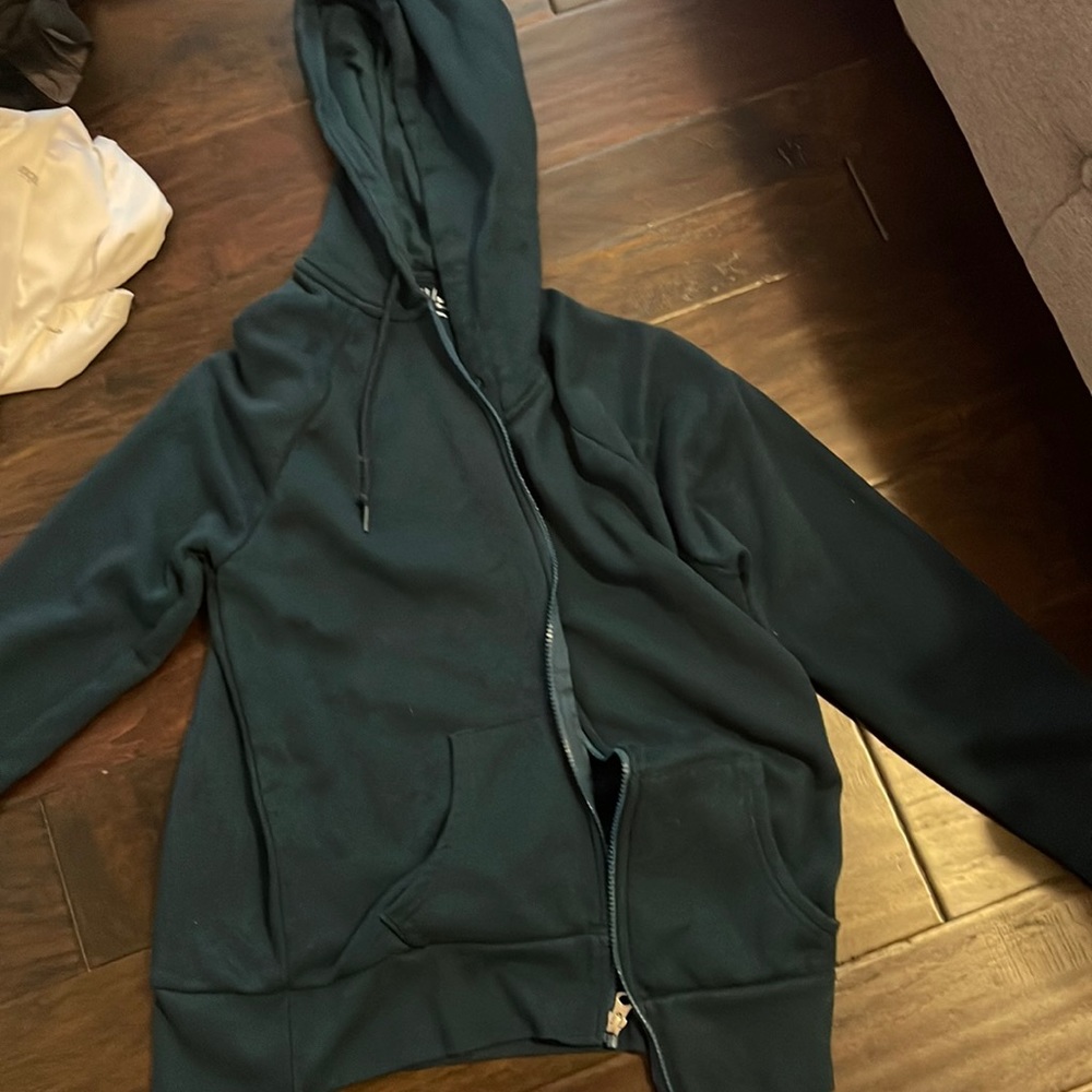 forest green zip up